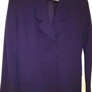 Tahari Double-Breasted Skirt Suit